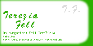 terezia fell business card